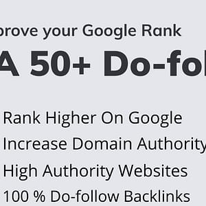 Buy High Domain-Authority Do-follow backlinks DA 50