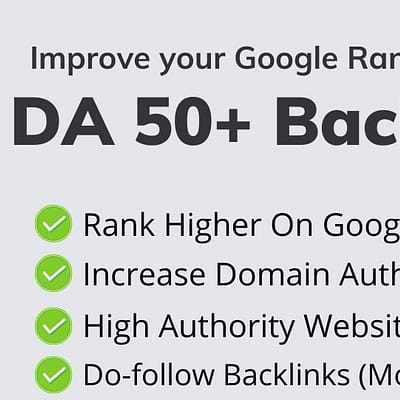 Buy High Domain-Authority backlinks DA 50+