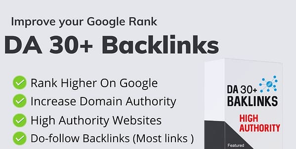 Buy High Domain-Authority backlinks DA 30+